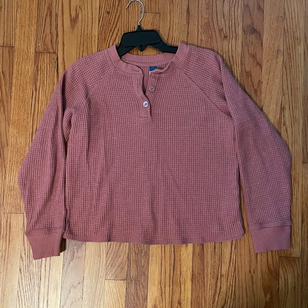 Old Navy Cozy Thermal Knit Henley